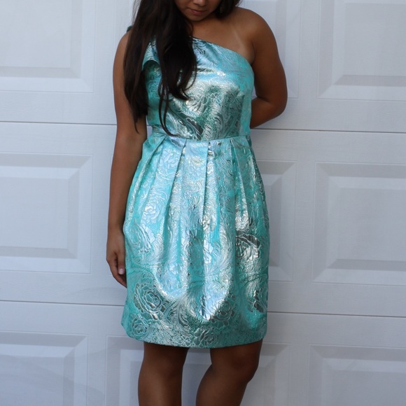 Dresses & Skirts - Teal/Silver Cocktail Dress
